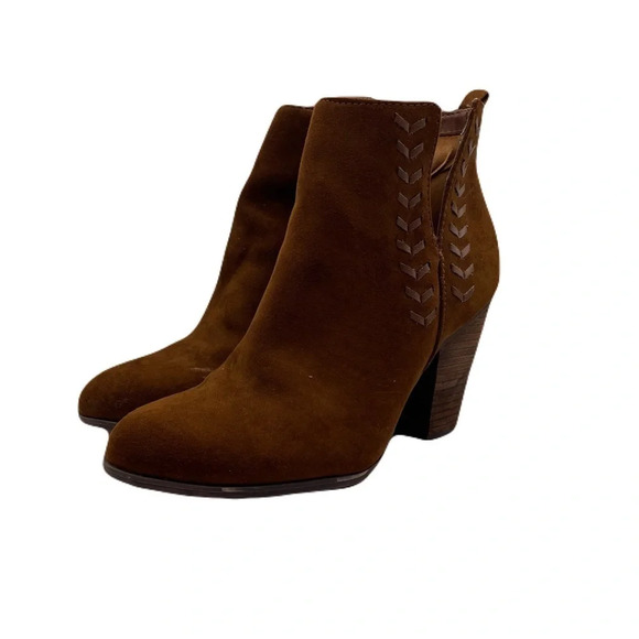 CARLOS BY CARLOS SANTANA BROWN SUEDE BOOTS - Picture 3 of 10